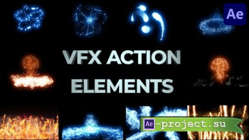 Videohive - VFX Action Elements And Transitions for After Effects - 38106236