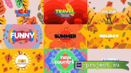 Videohive - Summer Titles Scenes Pack - 38104968 - Project for After Effects
