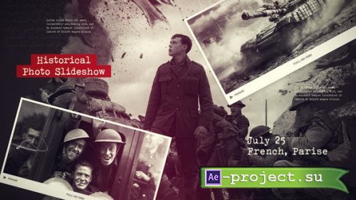 Videohive - History Slideshow / Old Memories / Retro Photo Album - 38103609 - Project for After Effects