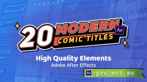 Videohive - Modern Comic Titles - 27957519 - Project for After Effects
