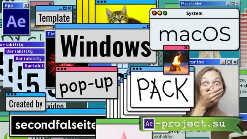Videohive - Windows / macOS Pop-up Pack | After Effects - 38110800 - Project for After Effects