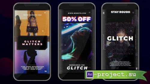 Videohive - Glitch Instagram Stories 2 - 38110609 - Project for After Effects