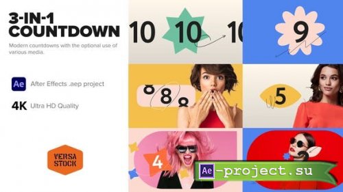 Videohive - 3-in-1 Modern Countdown - 38119081 - Project for After Effects 