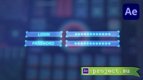 Videohive - HUD Hi-Tech Login Logo Intro - 38120067 - Project for After Effects