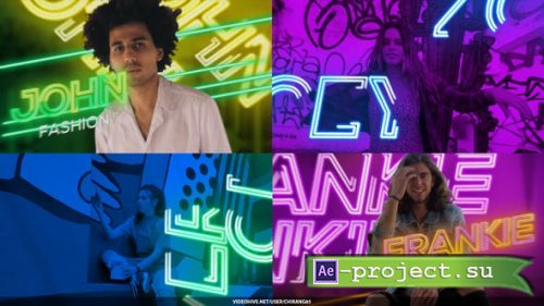 Videohive - Neon Freeze Opener -  26436274 - Project for After Effects