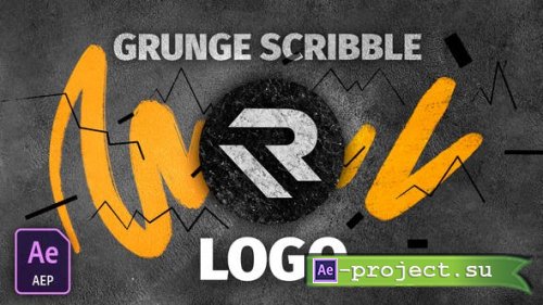 Videohive - Grunge Scribble Logo - 27484166 - Project for After Effects