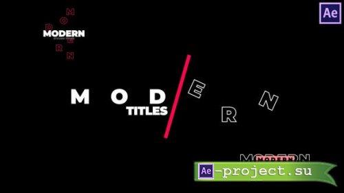 Videohive - Modern Titles - 38172505 - Project for After Effects