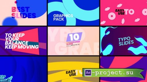 Videohive - Typography Slides Pack - 38179856 - Project for After Effects