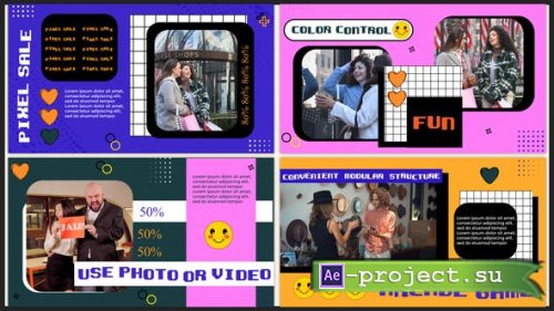 Videohive - Pixel Sale Slideshow - 37848247 - Project for After Effects