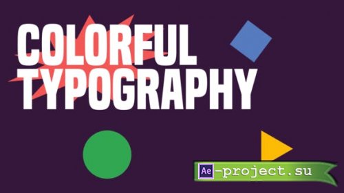 Videohive - Colorful Typography - 38034439 - Project for After Effects