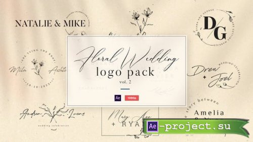 Videohive - Floral Wedding Logo Vol. 2 - 38231388 - Project for After Effects 