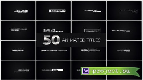 Videohive - Animated Titles - 38182063 - Project for After Effects