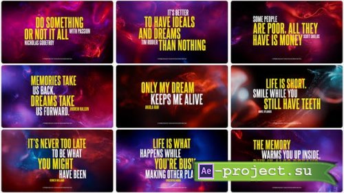 Videohive - Quotum - Typography (Fluid Ink) - 38223683 - Project for After Effects