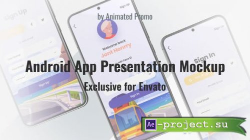 Videohive - App Presentation Android Mockup - 38248115 - Project for After Effects