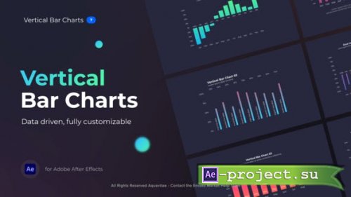 Videohive - Gradient Vertical Bar Charts - 38263586 - Project for After Effects