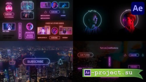 Videohive - Neon Social Media Pack for After Effects - 38262124 - Project for After Effects