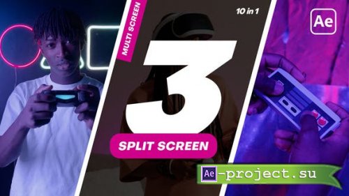 Videohive - Multiscreen - 3 Split Screen - 38259580 - Project for After Effects