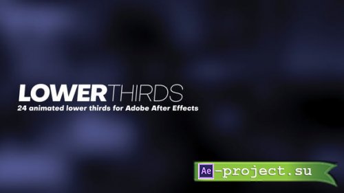 Videohive - 24 Lower Thirds for After Effects - 38231754