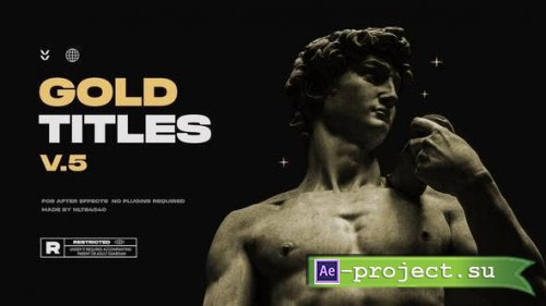 Videohive - Gold Titles | Text Animation - 38277304 - Project for After Effects