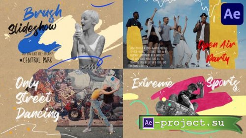 Videohive - Brush Slideshow for After Effects - 38316889 - Project for After Effects