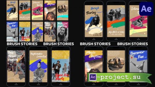 Videohive - Brush Stories for After Effects - 38316924 - Project for After Effects