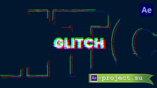 Videohive - Glitch Text Intro - 38284370 - Project for After Effects
