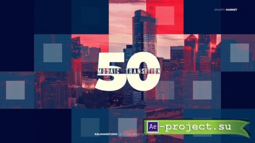 Videohive - Mosaic Transitions - 26141664 - Project for After Effects