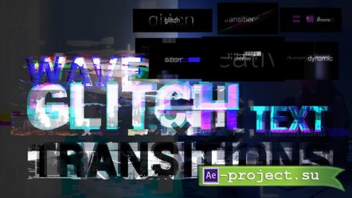Videohive - Wave Glitch Text Transitions - 38175389 - Premiere Pro Templates