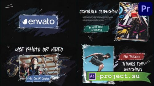 Videohive - Stylish Scribble Slideshow | Premiere Pro MOGRT - 38092216 - Premiere Pro Templates 