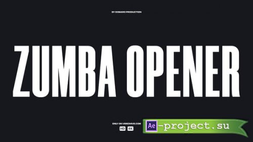 Videohive - Zumba Opener - 38200467 - Project for After Effects