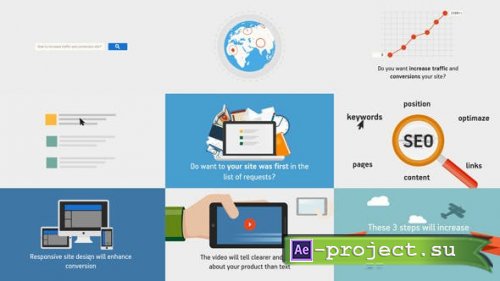 Videohive - SEO Promotion & Media Marketing - 10015410 - Project for After Effects