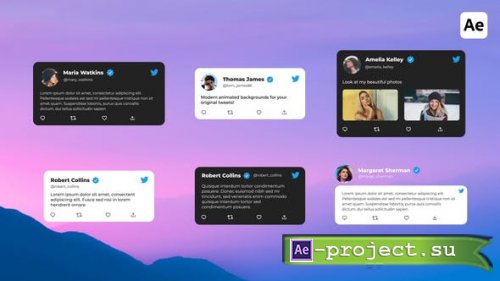 Videohive - Tweets Pack For After Effects - 38305577 - Project for After Effects