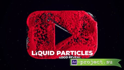Videohive - Youtube Liquid Particles Logo - 38310736 - Project for After Effects