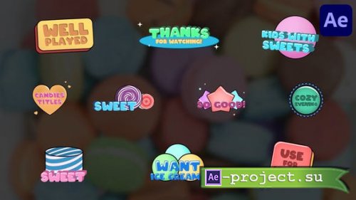 Videohive - Candies Titles | After Effects - 38317458 - Project for After Effects