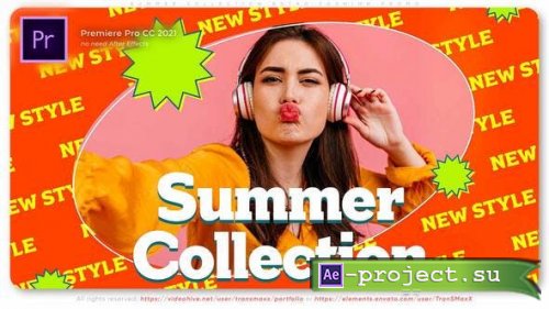 Videohive - Summer Collection. Retro Style Fashion Promo - 38239633 - Premiere Pro Templates