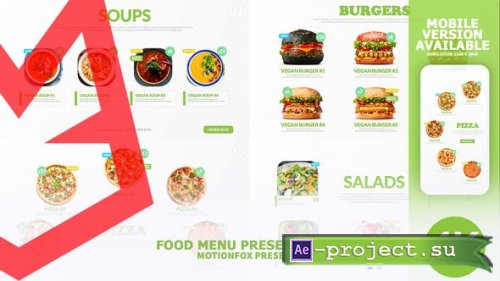 Videohive - Restaurant Food Menu Promotion - Vegan - 26244810 - Project for After Effects
