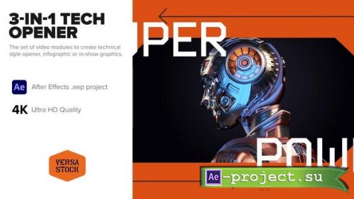 Videohive - 3-in-1 Tech Infographics Opener - 38345503 - Project for After Effects