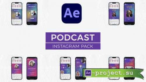Videohive - Podcast Instagram Pack for After Effects - 38351170 - Project for After Effects