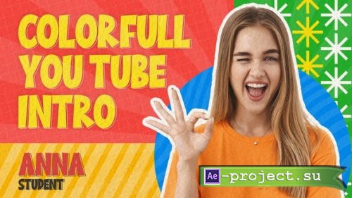 Videohive - Colorful YouTube Vlog Intro - 38111637 - Project for After Effects