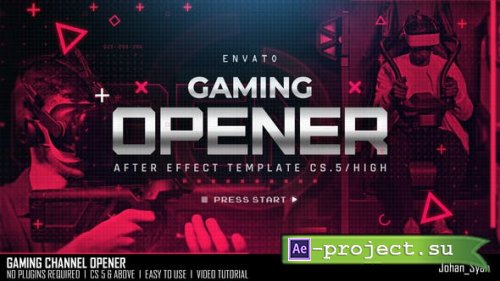Videohive - Gaming Channel Opener - 38384826 - Project for After Effects
