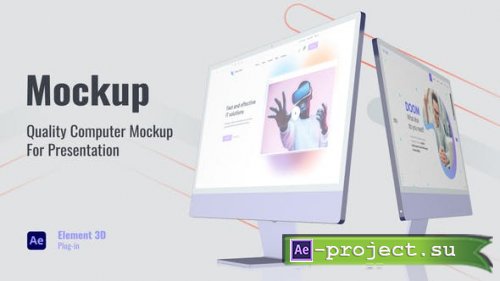 Videohive - Web Promo Desktop Mockup - 38264242 - Project for After Effects