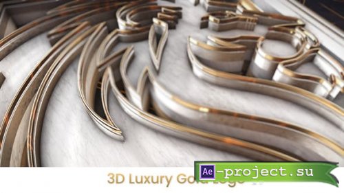 Videohive - 3D Luxury Gold Logo Intro - 36733082 - Project for After Effects