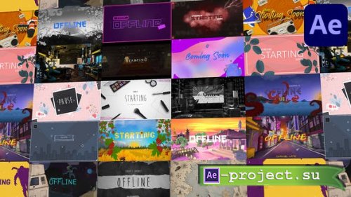 Videohive - Looped Backgrounds | Web • Twitch • Youtube • Live | Part 1 - 38390414 - Project for After Effects