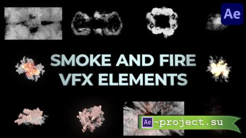 Videohive - Explosions Smoke And Fire VFX Elements for After Effects - 38398603 - Project for After Effects