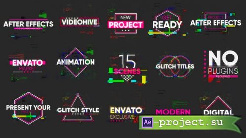 Videohive - Glitch Titles - 23221985 - Project for After Effects