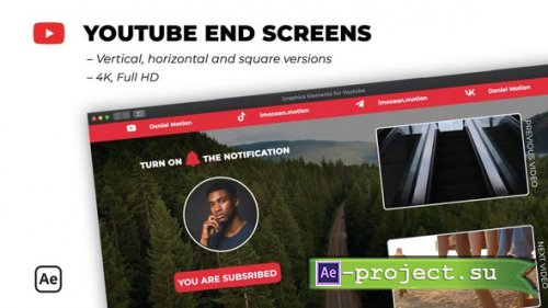 Videohive - Youtube End Screens - 38434011 - Project for After Effects