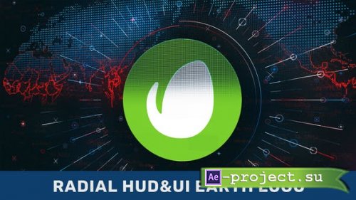 Videohive - Radial HUD UI Earth Logo - 38462751 - Project for After Effects