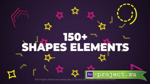 Videohive - 150+ Shape Elements - 38493991 - Project for After Effects