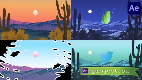 Videohive - Sunset Painting Logo for After Effects - 38494513 - Project for After Effects