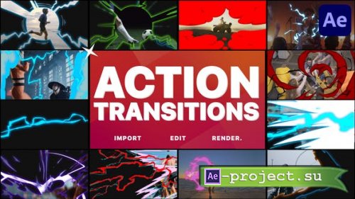 Videohive - Action Transitions | After Effects - 38506835 - Project for After Effects